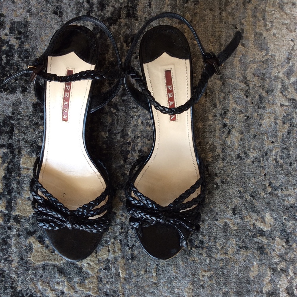 PRADA braided sandals-like new